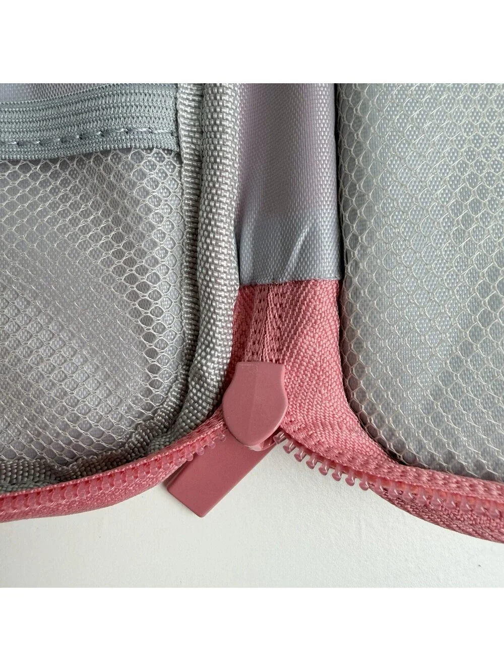Pink Travel Electronics Organizer Case Cable Charger Cord Storage Wrist Strap